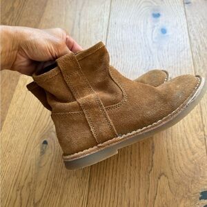 Zara Girls Brown Suede Ankle Boots
